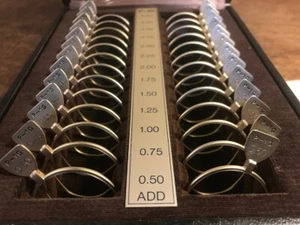 SEIKO P-1G Japanese Vintage Optometrist Trial Lens Kit Set of 26 Eyeglass Store - Picture 1 of 9