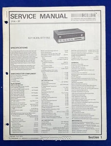Original KLH Model Fifty-Five / Service Manual / SFM-89 - Picture 1 of 1