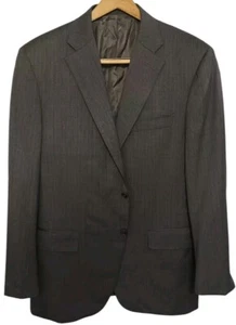 Canali 1934 Men's Italian Wool Grey Pinstripe Sport Coat/Jacket Size 42 Regular - Picture 1 of 6