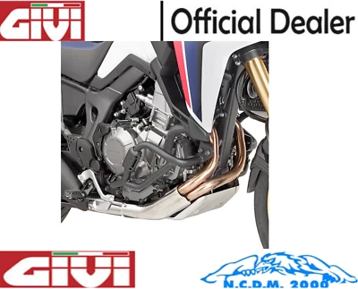 TUBOLARE NERO PARAMATORE GIVI PER HONDA CRF1000L Africa Twin 2016 2017 Foto 1 de 4