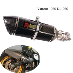 For Suzuki Vstrom 1050 DL1050 2020-2024 Exhaust Pipe Motorcycle Mid 51mm Muffler - Picture 1 of 10