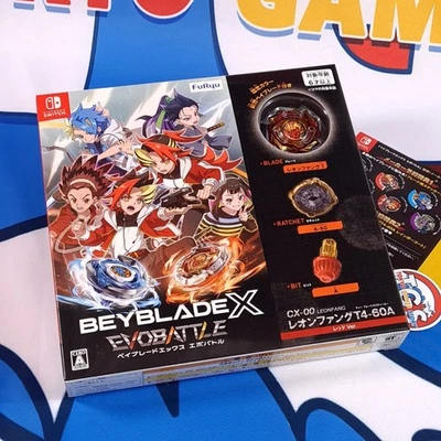 Beyblade X: EVOBATTLE (+Beyblade X CX-00 Leonfang T4-60A Red Set) Switch Japan N