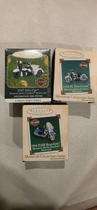 Lote de 3 motocicletas Hallmark Keepsake Minture 2001-05 ver fotos - Imagen 1 de 7