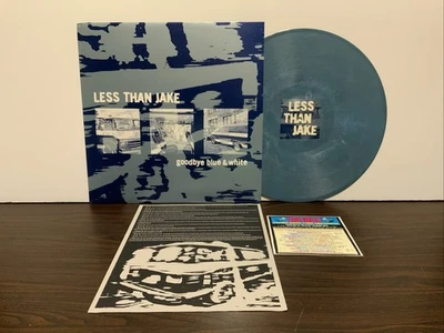Less Than Jake - Goodbye Blue & White, 2002 Blue Marbled 1st Press Vinyl LP NM - Image 1 of 4