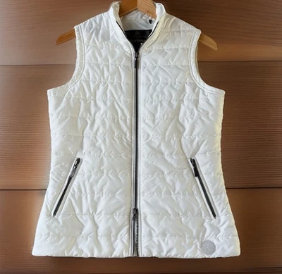 Chaleco acolchado Barbour International para mujer 4 chaleco acolchado blanco con cremallera $200 Foto 1 de 4