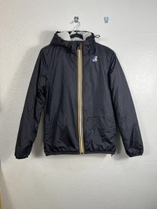 K-WAY LE VRAI 3.0 CLAUDE ORSETTO SHERPA PUFFER NYLON JACKET BLACK SMALL - Picture 1 of 8