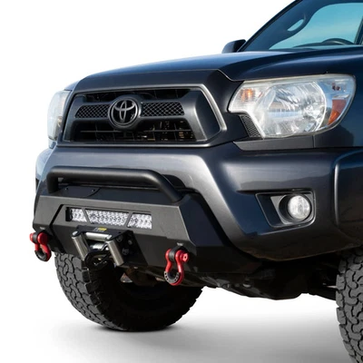 For Toyota Tacoma 12-15 Bumper Hiline Stubby Black Powder Coated Front Winch HD - Изображение 1 из 4