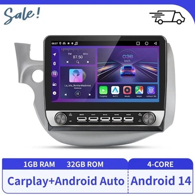 Android 14 CARPLAY Autoradio Für Honda FIT JAZZ 07-14 GPS Navi WIFI BT DAB+ 32G - Bild 1 von 4