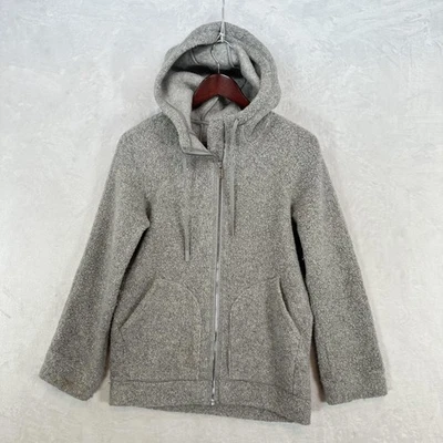 Chaqueta Lululemon Mujer Gris Medio Cremallera Completa Sherpa Polar Sudadera Abrigo Cálido Foto 1 de 4