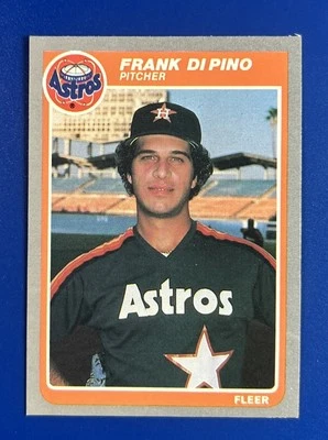 1985 Fleer Baseball Frank DiPino Houston Astros #349 - Image 1 of 2