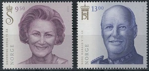 NORVEGIA 2012 Re Harald V e Regina Sonja 2v MNH** - Picture 1 of 1