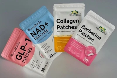 SOLO TREE Collagen GPL-1 Berberine NAD+ Patches Skin Firming Sliming Immune Meta Patches