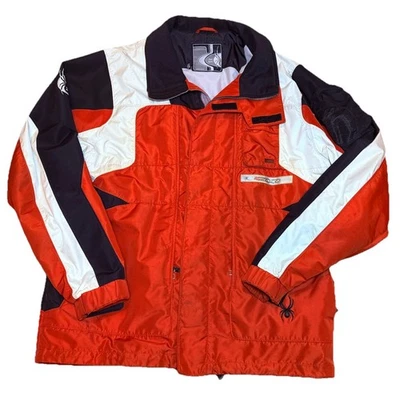 Chaqueta de esquí de colección Spyder Team Venom 3D Spyder Logo para hombre XL naranja blanco negro Y2K Foto 1 de 4