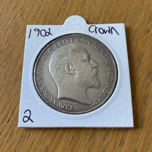 1902 Edward VII Silver Crown (2) - Picture 1 of 3