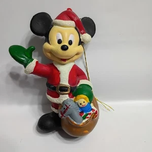 Vintage Disney Mickey Mouse Santa Kurt S Adler Santa’s World Weihnachtsschmuck - Bild 1 von 5