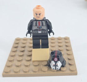 Lego Star Wars Sith Trooper Black Armor W/O Printed Legs SW0443 Minifigure