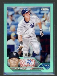 DJ LEMAHIEU 2023 Topps Chrome Yankees SP Aqua Refractor /199 - Picture 1 of 2