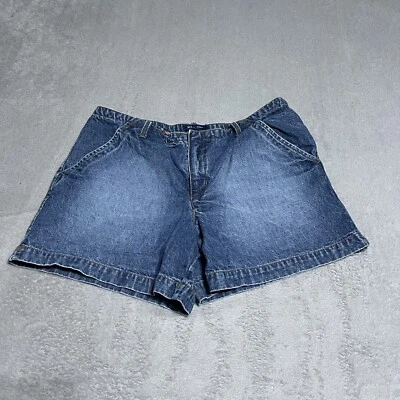 Pantalones Cortos Denim Vintage SO GSJC Para Mujer 11 Azul Algodón Sueltos Bolsillo con Solapa Foto 1 de 4