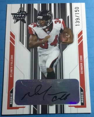 Deandra Cobb 2005 Leaf Rookies & Stars Auto RC #139/150 Atlanta Falcons - Image 1 of 4