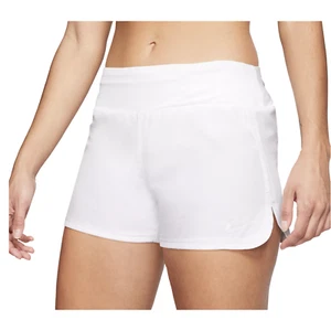 Nike Women's Dri-FIT 3'' White Lined Running Shorts XS NWT - Picture 1 of 9