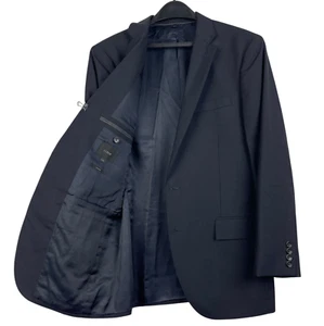 J Crew Ludlow 40R Loro Piana Super 120's Blazer de Lana Abrigo Deportivo Traje Chaqueta Negro - Imagen 1 de 9