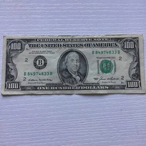 1985 series 100 dollar bill - Picture 1 of 1