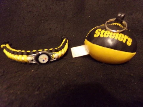 Pittsburgh Steelers key chain and bracelet, FREE SHIPPING Cover