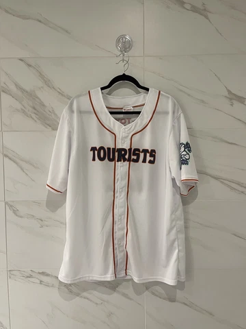 Asheville Tourists 2022 White SGA Stadium Giveaway Baseball Jersey Adult L Cover