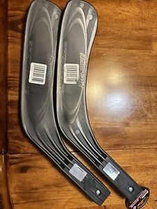 (2) Franklin Shot Zone Replacement Street Hockey Blades 10” Black New