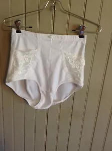 Vintage white pantie girdle xl with lace - Picture 1 of 6