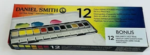 Daniel Smith Mezza Padella Acquerello Extra Fine Set di 12, Metallo Latta Assortita - Foto 1 di 1