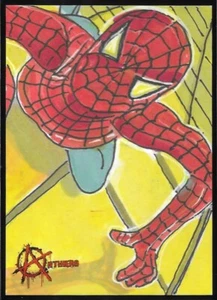 2025 Artists Assemble ANTIHERO SKETCH card - Spider-man by Unknown artist drawn - Picture 1 of 2