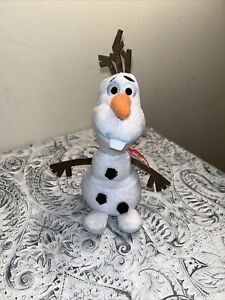 NWT -  TY Disney Frozen Olaf Beanie Babies  Sparkles 8" Plush Snowman ORIGINAL