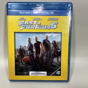 Fast & Furious 6 Starring Vin Diesel Paul Walker Dwayne Johnson Blu-ray Disc NEW - Picture 1 of 4