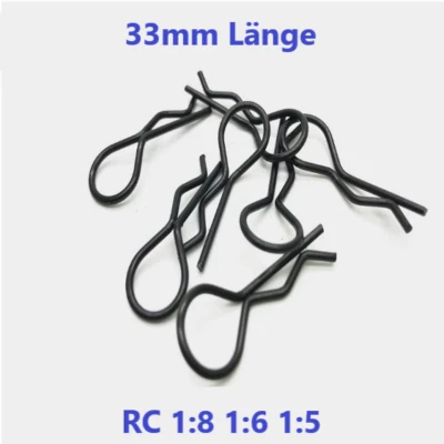 RC Karosserieklammern Splinte Klipp Body Clips 33mm Für RC Auto 1/8 1/6 1/5 - Bild 1 von 2