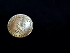 Ficha política Grover Cleveland de colección tono dorado nítida - Imagen 1 de 2