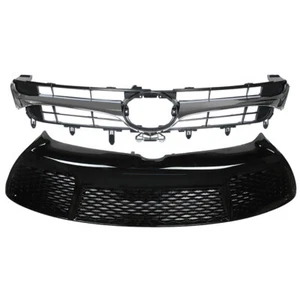Front Upper+Lower Bumper Grille 2pcs For Toyota Camry SE 2015-2016 2017 Black - Picture 1 of 12