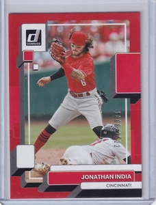 2022 Panini Donruss Baseball Red #153 Jonathan India 1806/2022 REDS - Picture 1 of 2