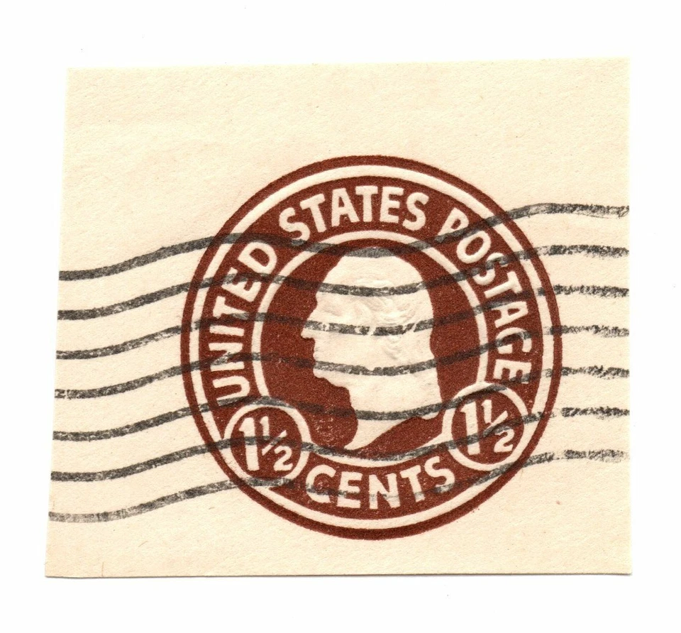 1925, US, 1 1/2c, Cut Square Stamp, Used, Scott U481 (a1) - Image 1 of 1