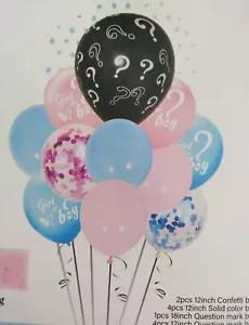 1 Set 13 Pcs Balloons Bouquet Gender Reveal Decoration Adult Baby Shower Party - Picture 1 of 6