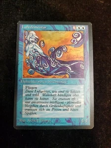 Magic The Gathering Magic The Gathering Luftelementar Air Elemental Alemán Frontera Negra Casi Nuevo 1994 - Imagen 1 de 2