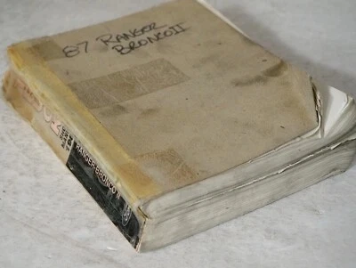 1987 年福特 Ranger and Bronco II 工厂商店手册原始维修手册 — 第 1/3 张图片