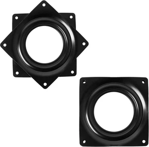 4" Black Lazy Susan Turntable 300-Lb Steel Ball Bearing Rotating Tray Strong Stu - Picture 1 of 12