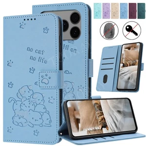 Hülle für iPhone 17 16e 16 15 14 13 12 11 Pro Max Leder Handy Tasche Wallet Case - Picture 1 of 66