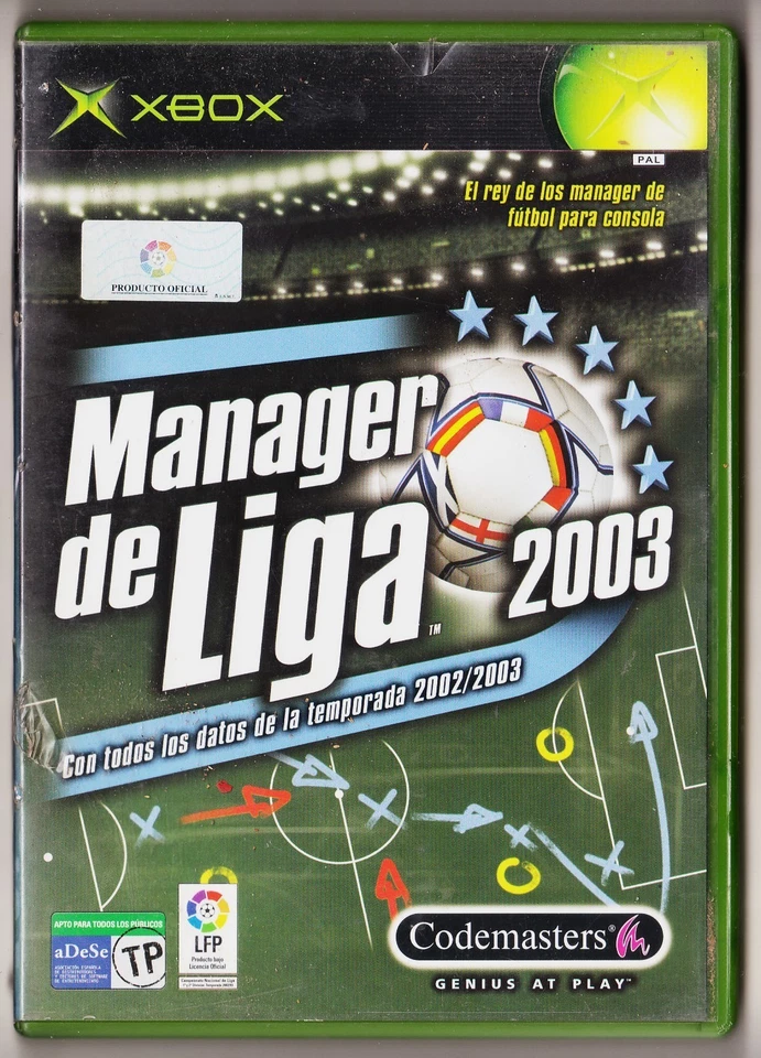 MANAGER DE LIGA 2003 - Xbox - Codemasters - LFP, 2003. - Imagen 1 de 1