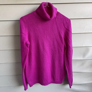 Charter Club Women’s Cashmere Turtleneck Sweater Size S Pink Luxury Cozy - Picture 1 of 8
