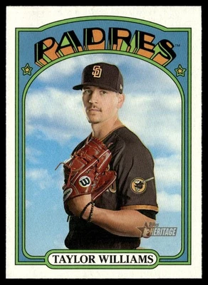 2021 Topps Heritage Taylor Williams San Diego Padres #369 - Image 1 of 2