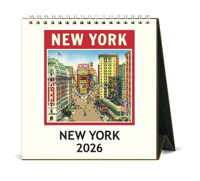 CAVALLINI PAPERS & CO Cavallini - 2026 Desk Calendar - 6 x 6.5ins - New York City