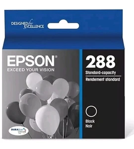 EPSON 288 Black Ink Cartridge Sealed Exp. 5/25 Genuine Original - Picture 1 of 1