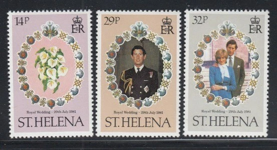 Juego Boda Real Santa Helena 1981 MNH Foto 1 de 1